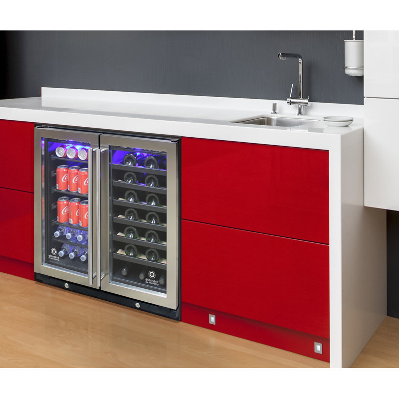 Vinotemp Connoisseur Series DualZone 30" Wine and Beverage Cooler Wayfair